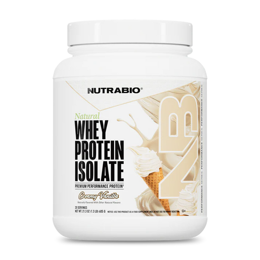 NutraBio Natural Whey Protein Isolate 20Servings