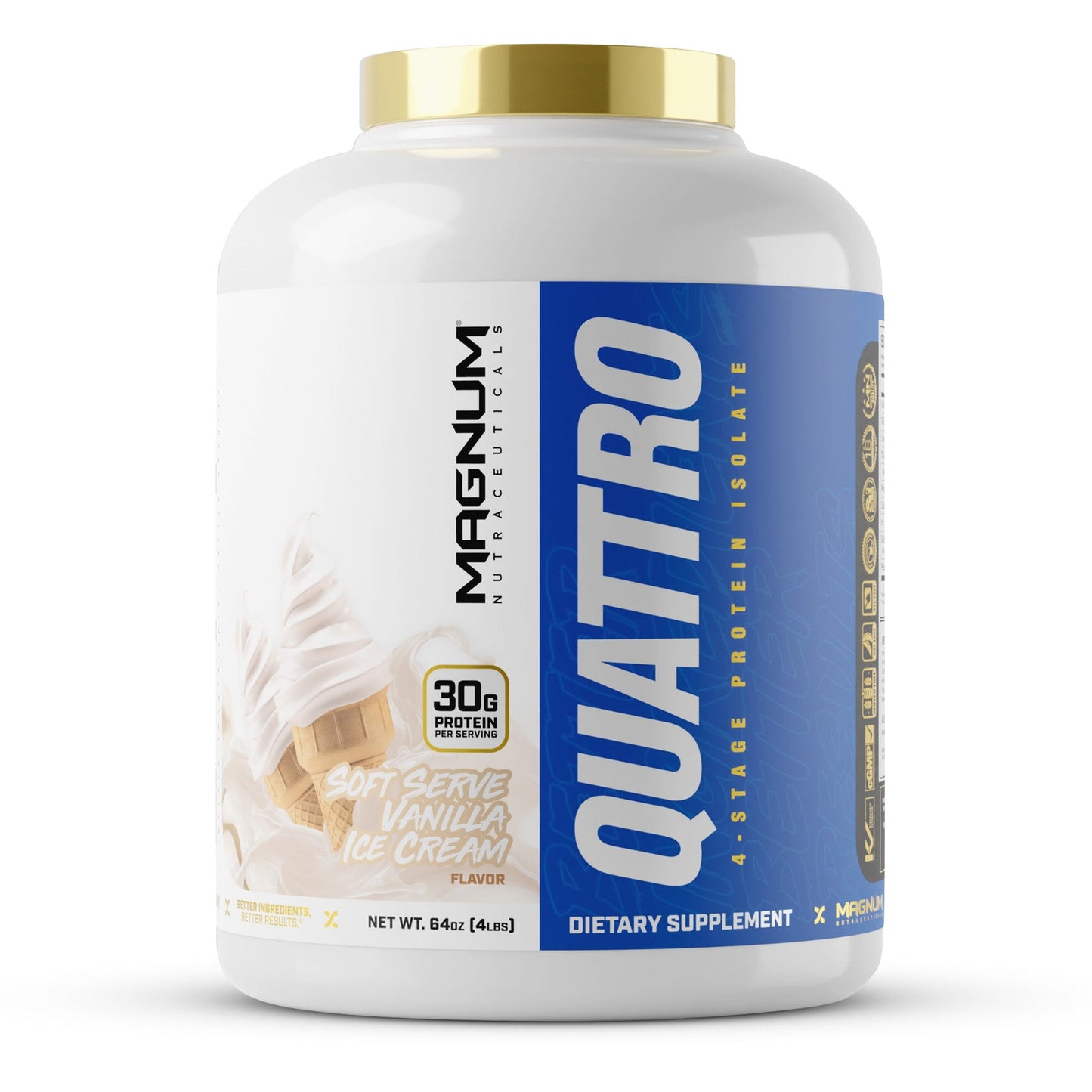 Magnum Nutraceuticals Quattro Protein Powder 4lb