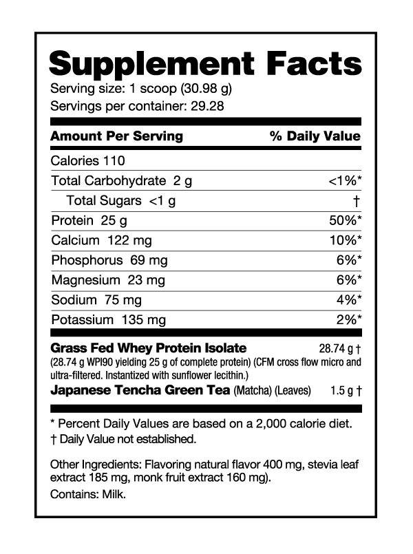 NutraBio Grass Fed Whey Protein Isolate 2lbs