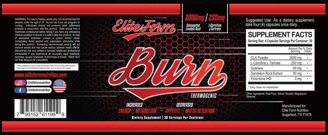 Elite Form Burn - Total Nutrition Online