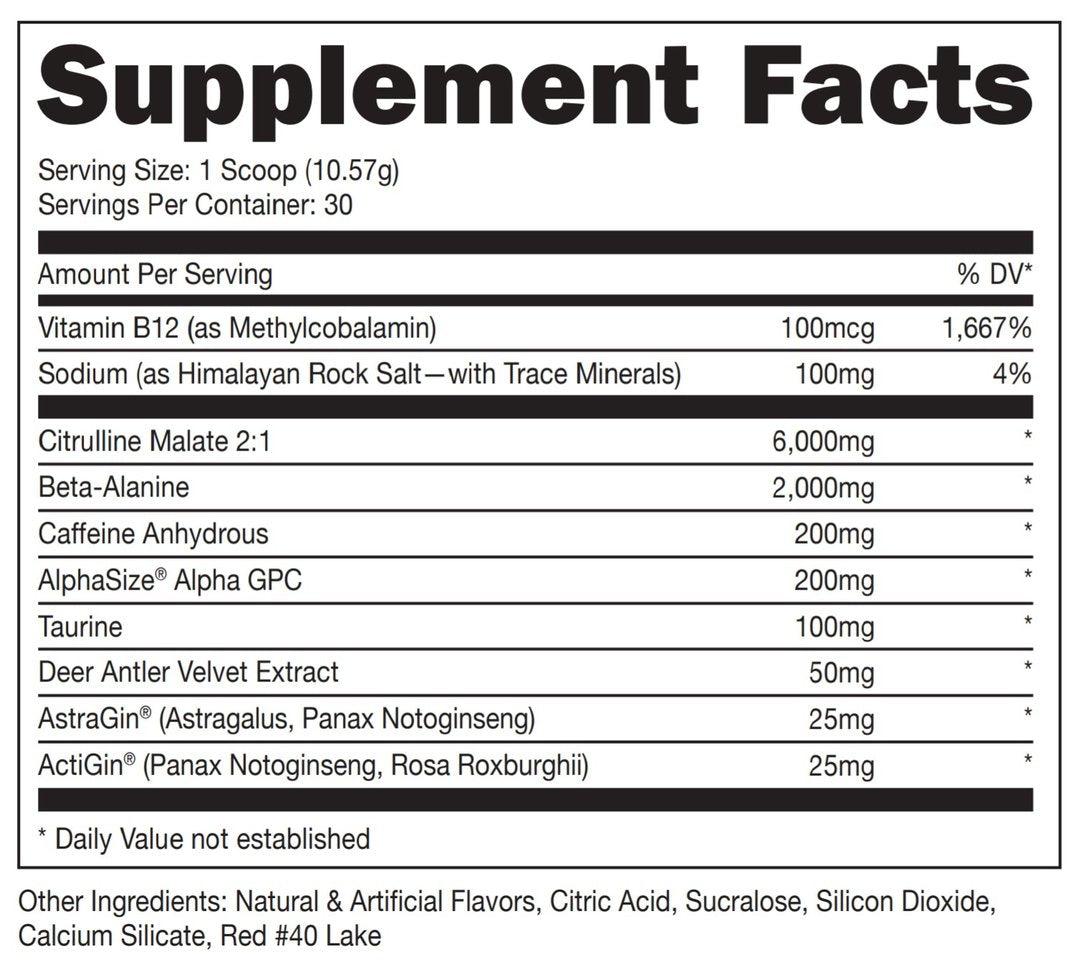 Bucked Up PreWorkout Das Labs 30 Servings - Total Nutrition Online