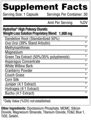 <img src="metabolicnutrition.png" alt="Metabolic nutrition hydravax diuretic ">