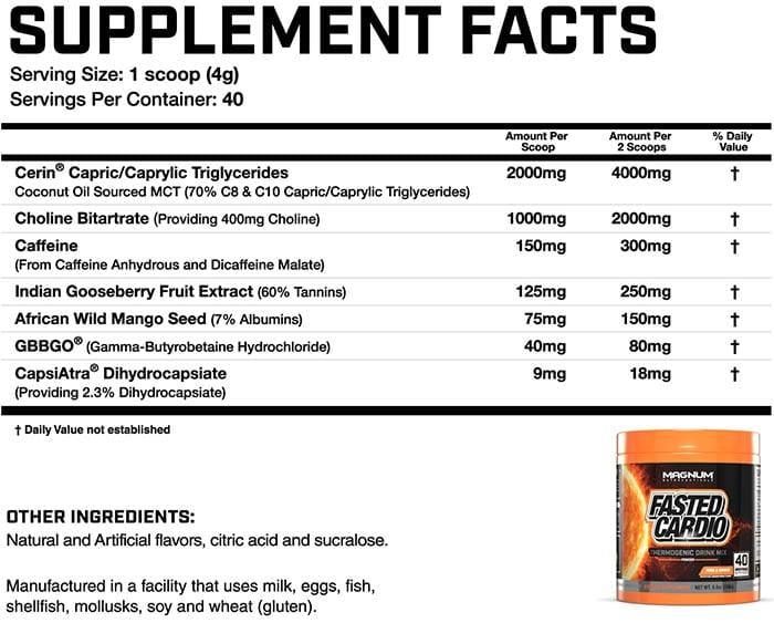 Magnum Nutraceuticals Fasted Cardio - Total Nutrition Online