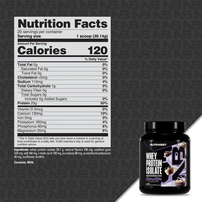 NutraBio Whey Isolate 20servings