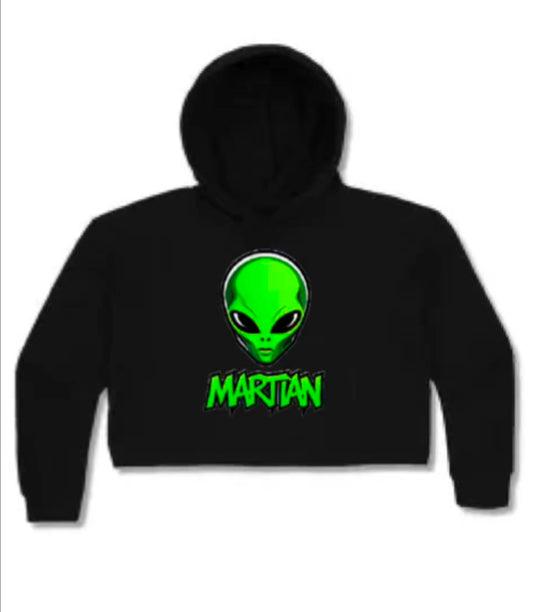Martian Crop Top Hoodie