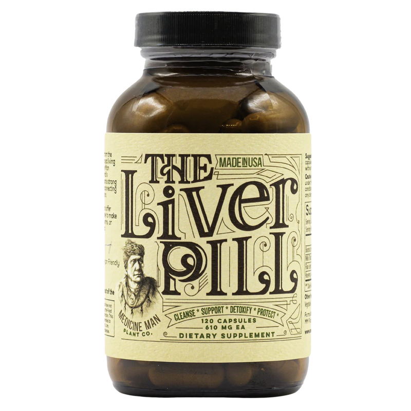 Medicine Man Plant Co. - The Liver Pill: Cleanse, Support, Detoxify, Protect - Natural Health - Milk Thistle Extract, Burdock Root, Flaxseed, Rosemary Antioxidants - Total Nutrition Online