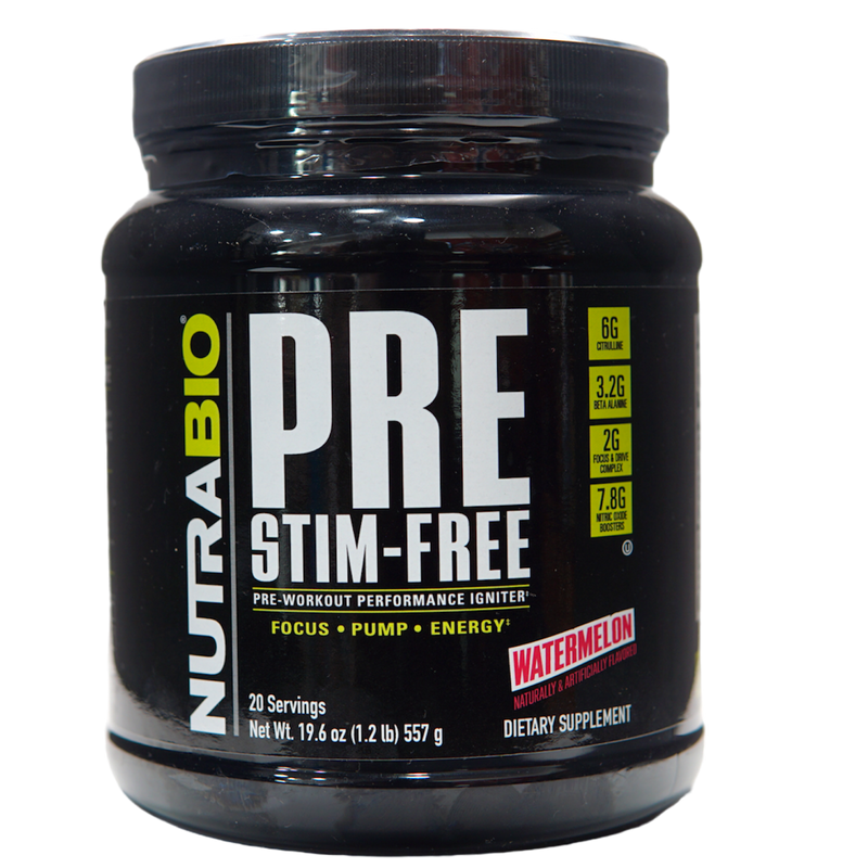 NutraBio Stim Free Pre Workout