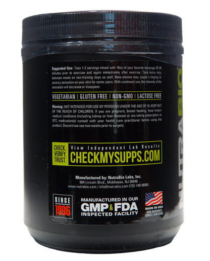 NutraBio Beta Alanine