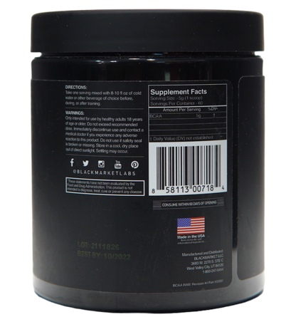 Black Market BCAA Raw