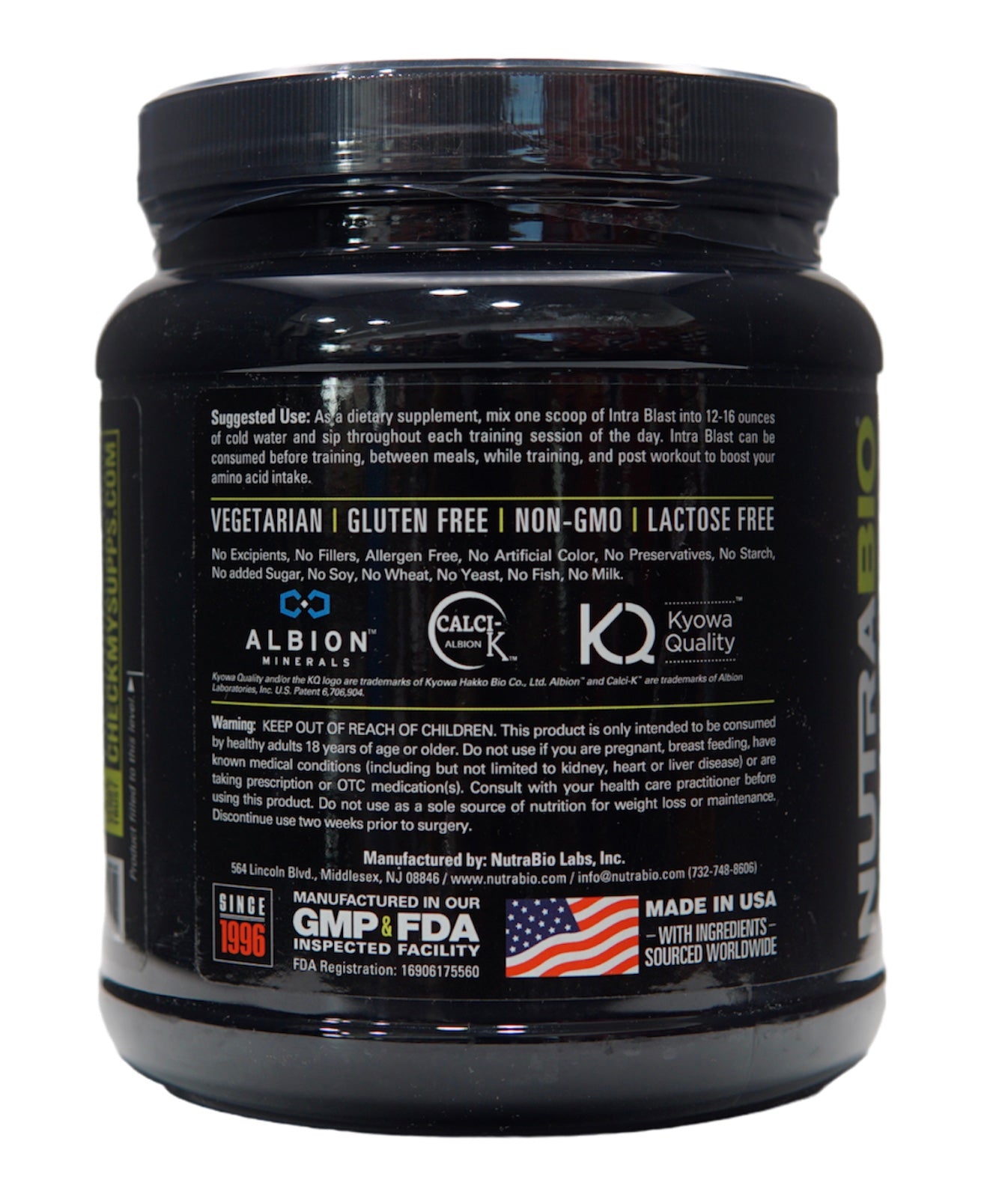 NutraBio Intra Blast