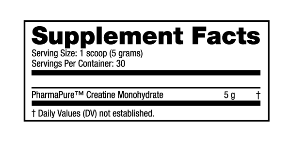 Creatine Monohydrate Powder 150 Grams (30 Servings)